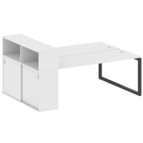 Metal System Quattro Р. ст. с шкафом-купе на О-образном м/к 50БО.РС-СШК-2.5 Т Акация/Антрацит металл 2210*1475*1098 Metal System Quattro Р. ст. с шкафом-купе на О-образном м/к 50БО.РС-СШК-2.5 Т Акация/Антрацит металл 2210*1475*1098