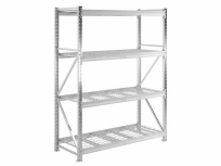 Стеллаж MS Pro 250/150×60/4 b с сетчатыми полками Стеллаж MS Pro 250/150×60/4 b с сетчатыми полками