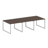 Metal System Quattro Перег. стол (3 столешницы) на О-оразном м/к 40БО.ПРГ-3.1 Акация/Антрацит металл 3000*1235*750 Metal System Quattro Перег. стол (3 столешницы) на О-оразном м/к 40БО.ПРГ-3.1 Акация/Антрацит металл 3000*1235*750