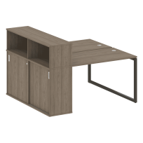 Metal System Quattro Р. ст. с шкафом-купе на О-образном м/к 40БО.РС-СШК-2.2 Т Акация/Антрацит металл 1610*1475*1098 Metal System Quattro Р. ст. с шкафом-купе на О-образном м/к 40БО.РС-СШК-2.2 Т Акация/Антрацит металл 1610*1475*1098
