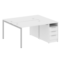 Metal System Quattro Р. ст. с тумбой на П-образном м/к 40БП.РС-СТП-2.2 Акация/Антрацит металл 1612*1475*750 Metal System Quattro Р. ст. с тумбой на П-образном м/к 40БП.РС-СТП-2.2 Акация/Антрацит металл 1612*1475*750
