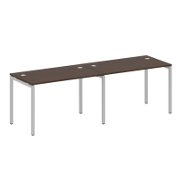 Metal System Quattro Р. ст. на 2 раб. места на П-образном м/к 40БП.СМ-2.2 Акация/Антрацит металл 2400*720*750 Metal System Quattro Р. ст. на 2 раб. места на П-образном м/к 40БП.СМ-2.2 Акация/Антрацит металл 2400*720*750