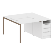 Metal System Quattro Р. ст. с тумбой на П-образном м/к 40БП.РС-СТП-2.1 Акация/Антрацит металл 1412*1475*750 Metal System Quattro Р. ст. с тумбой на П-образном м/к 40БП.РС-СТП-2.1 Акация/Антрацит металл 1412*1475*750