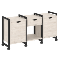 Loft Тумба на колесных опорах наборная. Вариант №7 VR.L-TN-7.K Тиквуд светлый/Капучино металл 1440×460×767 Loft Тумба на колесных опорах наборная. Вариант №7 VR.L-TN-7.K Тиквуд светлый/Капучино металл 1440×460×767