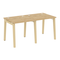 Onix Wood Рабочая станция OW.RS-2.0.8 Белый бриллиант/Дуб светлый/Белый металл 1560*800*750