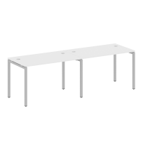 Metal System Quattro Р. ст. на 2 раб. места на П-образном м/к 40БП.СМ-2.2 Акация/Антрацит металл 2400*720*750 Metal System Quattro Р. ст. на 2 раб. места на П-образном м/к 40БП.СМ-2.2 Акация/Антрацит металл 2400*720*750