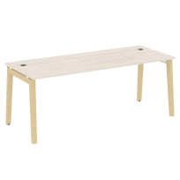 Onix Wood Direct Стол руководителя OW.SRR-6.8 Белый бриллиант/Дуб светлый/Белый металл 1980*800*750 Onix Wood Direct Стол руководителя OW.SRR-6.8 Белый бриллиант/Дуб светлый/Белый металл 1980*800*750