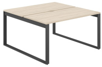 Стол-бенч с вырезом Allegro / 1200×1238×750 / Профиль О-образный: 70×20 Антрацит; / Столешница: Белый / AG.131.WH.V.72.AN Стол-бенч с вырезом Allegro / 1200×1238×750 / Профиль О-образный: 70×20 Антрацит; / Столешница: Белый / AG.131.WH.V.72.AN