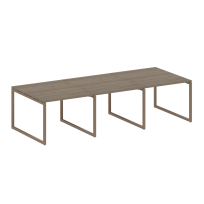 Metal System Quattro Перег. стол (3 столешницы) на О-оразном м/к 40БО.ПРГ-3.1 Акация/Антрацит металл 3000*1235*750 Metal System Quattro Перег. стол (3 столешницы) на О-оразном м/к 40БО.ПРГ-3.1 Акация/Антрацит металл 3000*1235*750