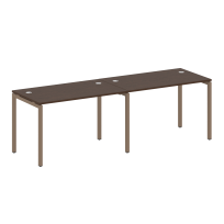 Metal System Quattro Р. ст. на 2 раб. места на П-образном м/к 40БП.СМ-2.2 Акация/Антрацит металл 2400*720*750 Metal System Quattro Р. ст. на 2 раб. места на П-образном м/к 40БП.СМ-2.2 Акация/Антрацит металл 2400*720*750