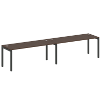Metal System Quattro Р. ст. на 2 раб. места на П-образном м/к 50БП.СМ-2.5 Акация/Антрацит металл 3600*720*750 Metal System Quattro Р. ст. на 2 раб. места на П-образном м/к 50БП.СМ-2.5 Акация/Антрацит металл 3600*720*750