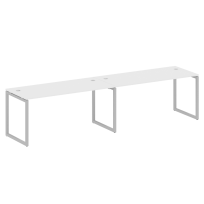 Metal System Quattro Р. ст. на 2 раб. места на О-образном м/к 40БО.СМ-2.4 Акация/Антрацит металл 3200*720*750 Metal System Quattro Р. ст. на 2 раб. места на О-образном м/к 40БО.СМ-2.4 Акация/Антрацит металл 3200*720*750