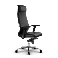 Кресло для руководителя Метта L 1c 42/4D_17841 Кожа перфорированная NewLeather – Черный Кресло для руководителя Метта L 1c 42/4D_17841 Кожа перфорированная NewLeather – Черный