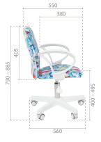 Кресло Chairjet Kids 105 ткань Единорог Кресло Chairjet Kids 105 ткань Единорог