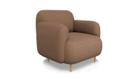 Кресло Wave Euroforma / Экокожа Nappa / Опоры Металл / Коричневый / 900×870×740 Кресло Wave Euroforma / Экокожа Nappa / Опоры Металл / Коричневый / 900×870×740