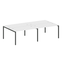 Metal System Quattro Р. ст. на 4 раб. места на П-образном м/к 40БП.СМ-4.3 Акация/Антрацит металл 2800*1475*750 Metal System Quattro Р. ст. на 4 раб. места на П-образном м/к 40БП.СМ-4.3 Акация/Антрацит металл 2800*1475*750