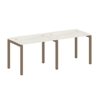 Metal System Quattro Р. ст. на 2 раб. места на П-образном м/к 50БП.СМ-2.1 Акация/Антрацит металл 2000*720*750
