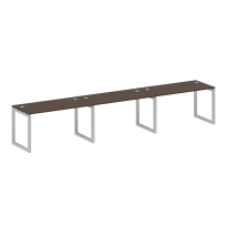 Metal System Quattro Р. ст. на 3 раб. места на О-образном м/к 50БО.СМ-3.3 Акация/Антрацит металл 4200*720*750 Metal System Quattro Р. ст. на 3 раб. места на О-образном м/к 50БО.СМ-3.3 Акация/Антрацит металл 4200*720*750