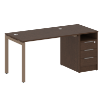 Metal System Quattro Р. ст. с тумбой на П-образном м/к 50БП.РС-СТП-1.2 Акация/Антрацит металл 1612*720*750 Metal System Quattro Р. ст. с тумбой на П-образном м/к 50БП.РС-СТП-1.2 Акация/Антрацит металл 1612*720*750