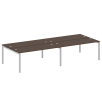 Metal System Quattro Р. ст. на 4 раб. места на П-образном м/к 50БП.СМ-4.5 Акация/Антрацит металл 3600*1475*750 Metal System Quattro Р. ст. на 4 раб. места на П-образном м/к 50БП.СМ-4.5 Акация/Антрацит металл 3600*1475*750