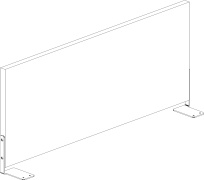 Metal System Экран для стола боковой Б.ЭКР-120 Акация/Белый металл 1200*348*18 Metal System Экран для стола боковой Б.ЭКР-120 Акация/Белый металл 1200*348*18