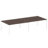 Metal System Quattro Р. ст. на 4 раб. места на П-образном м/к 40БП.СМ-4.5 Акация/Антрацит металл 3600*1475*750 Metal System Quattro Р. ст. на 4 раб. места на П-образном м/к 40БП.СМ-4.5 Акация/Антрацит металл 3600*1475*750