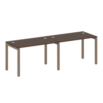 Metal System Quattro Р. ст. на 2 раб. места на П-образном м/к 50БП.СМ-2.2 Акация/Антрацит металл 2400*720*750 Metal System Quattro Р. ст. на 2 раб. места на П-образном м/к 50БП.СМ-2.2 Акация/Антрацит металл 2400*720*750