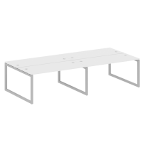 Metal System Quattro Р. ст. на 4 раб. места на О-образном м/к 50БО.СМ-4.4 Акация/Антрацит металл 3200*1475*750 Metal System Quattro Р. ст. на 4 раб. места на О-образном м/к 50БО.СМ-4.4 Акация/Антрацит металл 3200*1475*750