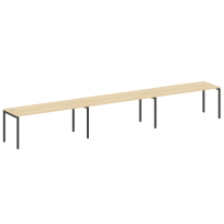Metal System Quattro Р. ст. на 3 раб. места на П-образном м/к 40БП.СМ-3.5 Акация/Антрацит металл 5400*720*750 Metal System Quattro Р. ст. на 3 раб. места на П-образном м/к 40БП.СМ-3.5 Акация/Антрацит металл 5400*720*750