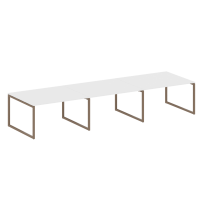 Metal System Quattro Перег. стол (3 столешницы) на О-оразном м/к 40БО.ПРГ-3.3 Акация/Антрацит металл 4200*1235*750 Metal System Quattro Перег. стол (3 столешницы) на О-оразном м/к 40БО.ПРГ-3.3 Акация/Антрацит металл 4200*1235*750