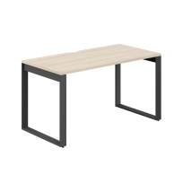 Стол офисный с вырезом Allegro / 1200×700×750 / Профиль О-образный: 70×20 Антрацит / Столешница: Белый / AG.104.WH.V.72.AN Стол офисный с вырезом Allegro / 1200×700×750 / Профиль О-образный: 70×20 Антрацит / Столешница: Белый / AG.104.WH.V.72.AN