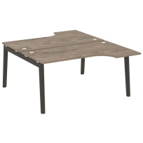 Onix Wood Рабочая станция OW.D.SA-1 Белый бриллиант/Дуб светлый/Белый металл 1580*1995*750 (1475/460)