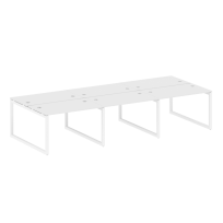 Metal System Quattro Р. ст. на 6 раб. места на О-образном м/к 50БО.СМ-6.2 Акация/Антрацит металл 3600*1475*750 Metal System Quattro Р. ст. на 6 раб. места на О-образном м/к 50БО.СМ-6.2 Акация/Антрацит металл 3600*1475*750