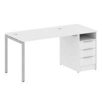 Metal System Quattro Р. ст. с тумбой на П-образном м/к 40БП.РС-СТП-1.2 Акация/Антрацит металл 1612*720*750 Metal System Quattro Р. ст. с тумбой на П-образном м/к 40БП.РС-СТП-1.2 Акация/Антрацит металл 1612*720*750