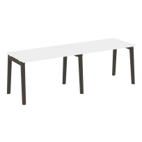 Onix Wood Рабочая станция OW.RS-2.2.7 Белый бриллиант/Дуб светлый/Белый металл 2360*720*750 Onix Wood Рабочая станция OW.RS-2.2.7 Белый бриллиант/Дуб светлый/Белый металл 2360*720*750
