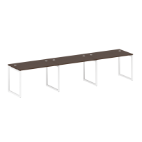 Metal System Quattro Р. ст. на 3 раб. места на О-образном м/к 40БО.СМ-3.2 Акация/Антрацит металл 3600*720*750 Metal System Quattro Р. ст. на 3 раб. места на О-образном м/к 40БО.СМ-3.2 Акация/Антрацит металл 3600*720*750