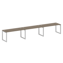 Metal System Quattro Р. ст. на 3 раб. места на О-образном м/к 50БО.СМ-3.4 Акация/Антрацит металл 4800*720*750 Metal System Quattro Р. ст. на 3 раб. места на О-образном м/к 50БО.СМ-3.4 Акация/Антрацит металл 4800*720*750