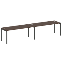Metal System Quattro Р. ст. на 2 раб. места на П-образном м/к 40БП.СМ-2.5 Акация/Антрацит металл 3600*720*750 Metal System Quattro Р. ст. на 2 раб. места на П-образном м/к 40БП.СМ-2.5 Акация/Антрацит металл 3600*720*750