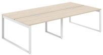 Стол-бенч с лючком Allegro / 2800×1638×750 / Профиль О-образный: 70×20 Белый / Столешница: Белый / AG.148.WH.L.72.WH Стол-бенч с лючком Allegro / 2800×1638×750 / Профиль О-образный: 70×20 Белый / Столешница: Белый / AG.148.WH.L.72.WH
