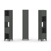 Стеллаж-перегородка двухсторонний высокий пятиярусный Style Project SN.NSD-511 Тиквуд Светлый/Металл Белый 387×400×1982 Стеллаж-перегородка двухсторонний высокий пятиярусный Style Project SN.NSD-511 Тиквуд Светлый/Металл Белый 387×400×1982