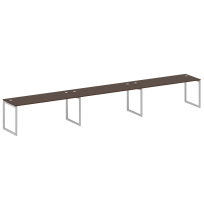 Metal System Quattro Р. ст. на 3 раб. места на О-образном м/к 40БО.СМ-3.5 Акация/Антрацит металл 5400*720*750 Metal System Quattro Р. ст. на 3 раб. места на О-образном м/к 40БО.СМ-3.5 Акация/Антрацит металл 5400*720*750
