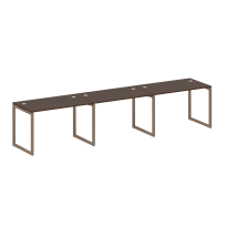 Metal System Quattro Р. ст. на 3 раб. места на О-образном м/к 40БО.СМ-3.2 Акация/Антрацит металл 3600*720*750 Metal System Quattro Р. ст. на 3 раб. места на О-образном м/к 40БО.СМ-3.2 Акация/Антрацит металл 3600*720*750