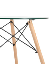 Стол Eames DSW D80 черный Стол Eames DSW D80 черный