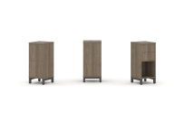 Стеллаж-перегородка односторонний низкий двухъярусный Style Project SN.NS-211 Тиквуд Светлый/Металл Белый 387×400×881 Стеллаж-перегородка односторонний низкий двухъярусный Style Project SN.NS-211 Тиквуд Светлый/Металл Белый 387×400×881