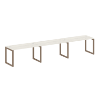 Metal System Quattro Р. ст. на 3 раб. места на О-образном м/к 50БО.СМ-3.3 Акация/Антрацит металл 4200*720*750 Metal System Quattro Р. ст. на 3 раб. места на О-образном м/к 50БО.СМ-3.3 Акация/Антрацит металл 4200*720*750