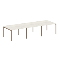 Metal System Quattro Перег. стол (3 столешницы) на П-оразном м/к 40БП.ПРГ-3.2 Акация/Антрацит металл 3600*1235*750 Metal System Quattro Перег. стол (3 столешницы) на П-оразном м/к 40БП.ПРГ-3.2 Акация/Антрацит металл 3600*1235*750