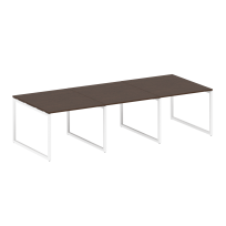 Metal System Quattro Перег. стол (3 столешницы) на О-оразном м/к 40БО.ПРГ-3.1 Акация/Антрацит металл 3000*1235*750 Metal System Quattro Перег. стол (3 столешницы) на О-оразном м/к 40БО.ПРГ-3.1 Акация/Антрацит металл 3000*1235*750