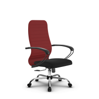 Кресло офисное Metta  SU-CP-10 (SU-СК130-10) CH / Красный – Красный