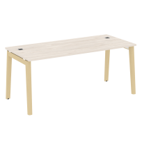 Onix Wood Direct Стол руководителя OW.SRR-5.8 Белый бриллиант/Дуб светлый/Белый металл 1780*800*750 Onix Wood Direct Стол руководителя OW.SRR-5.8 Белый бриллиант/Дуб светлый/Белый металл 1780*800*750