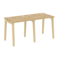 Onix Wood Рабочая станция OW.RS-2.0.7 Белый бриллиант/Дуб светлый/Белый металл 1560*720*750